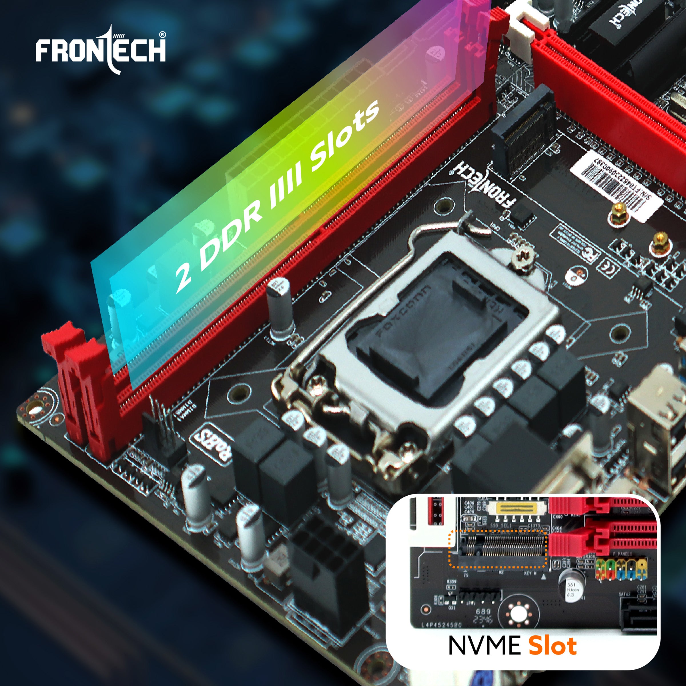 Frontech H310 Motherboard | LGA 1151, Supports 8th & 9th Gen CPUs, 2xUSB 3.0, 4xUSB 2.0, 4xSATA, NVMe, HDMI, VGA, PCIe x16 (FT-0482) Frontech H310 Motherboard | LGA 1151, Supports 8th & 9th Gen CPUs, 2xUSB 3.0, 4xUSB 2.0, 4xSATA, NVMe, HDMI, VGA, PCIe x16 (FT-0482)
